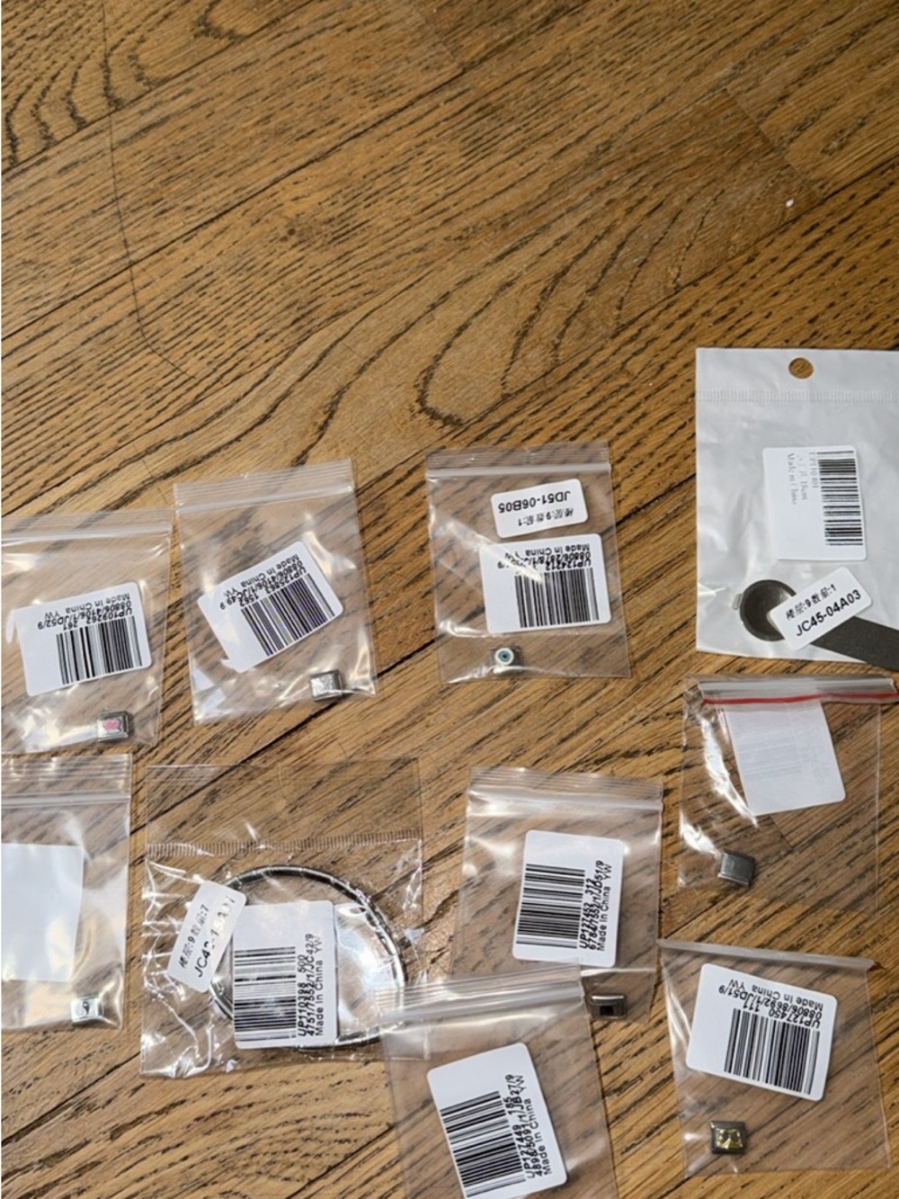 Assorted Small Electronic Replacement Parts - Clear Bagged Set